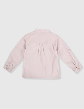 Camisa de vestir Mon Caramel Collection de algodón manga larga para bebé niño
