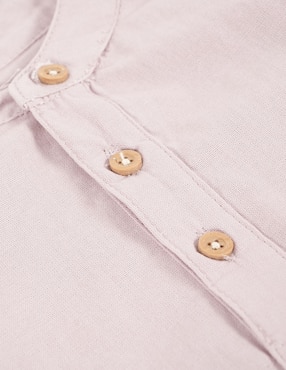 Camisa de vestir Mon Caramel Collection de algodón manga larga para bebé niño