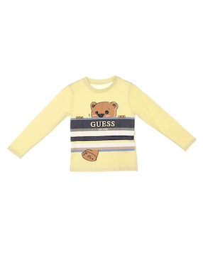 Playera GUESS Manga Larga Para Bebé Niño