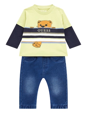 Conjunto Casual GUESS De Algodón Para Bebé Niño 2 Piezas