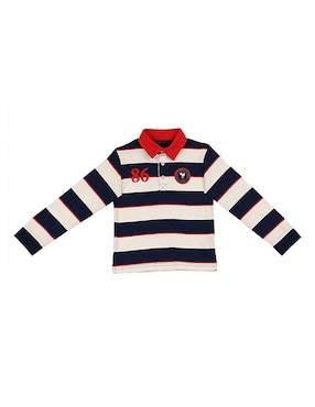 Playera Tipo Polo Ferrioni Crowe De Algodón Para Bebé Niño