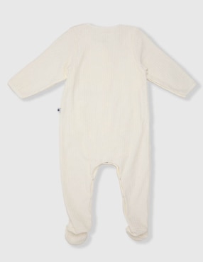 Mameluco Petit Bateau de algodón para bebé