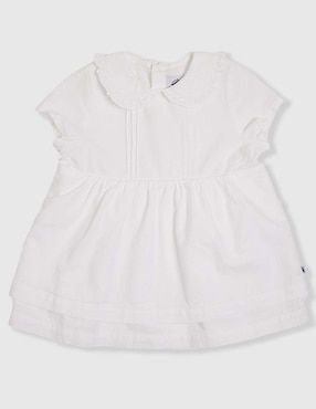 Vestido Petit Bateau manga regular para bebé niña