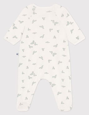 Mameluco Petit Bateau de algodón para bebé niño