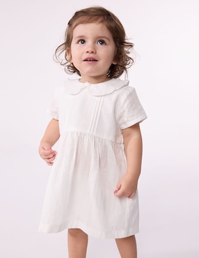 Vestido con calzón Petit Bateau manga regular para bebé niña