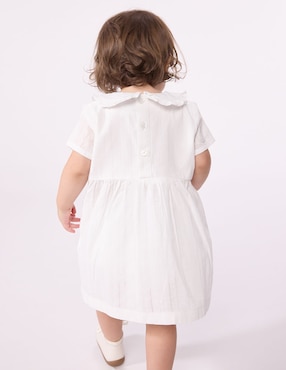 Vestido con calzón Petit Bateau manga regular para bebé niña