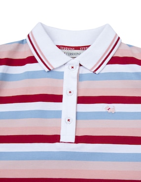 Playera tipo polo Ferrioni de algodón para bebé niña
