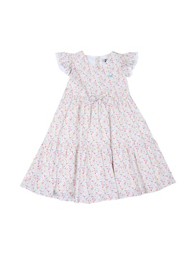 Vestido Ferrioni Manga Mariposa Para Bebé Niña