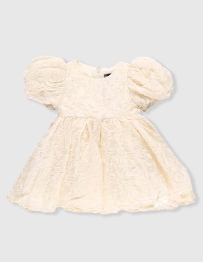 Vestido blusón Bardot Junior manga globo para niña