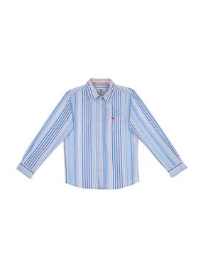 Camisa casual Ferrioni Bacuco de algodón manga larga para bebé niño