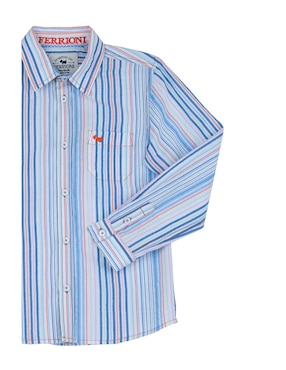 Camisa casual Ferrioni Bacuco de algodón manga larga para bebé niño