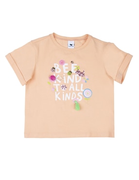 Playera Ferrioni Manga Corta Para Bebé Niña