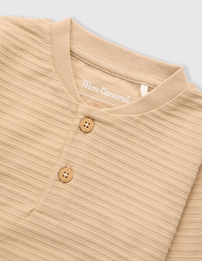 Playera Mon Caramel manga larga para bebé unisex