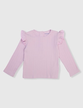 Playera Mon Caramel manga larga para bebé niña