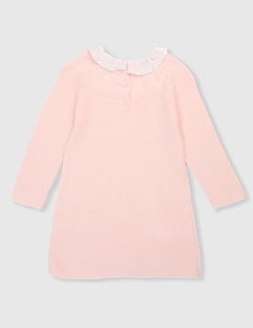 Vestido Mon Caramel manga regular para bebé niña