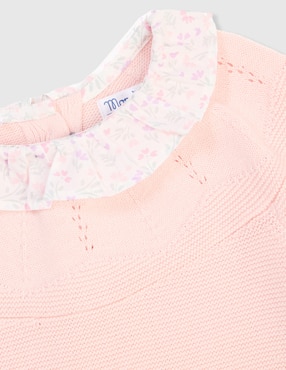 Vestido Mon Caramel manga regular para bebé niña