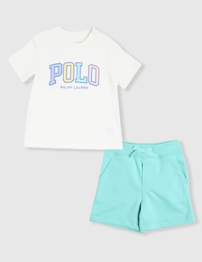 Set Bermuda Polo para bebé niño
