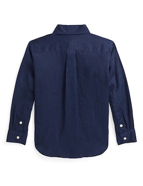 Camisa casual Polo de algodón manga larga para niño