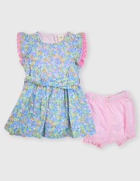 Vestido Ferrioni Manga Mariposa Para Bebé Niña