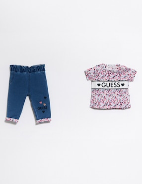 Conjunto Guess De Algodón Para Bebé Niña 2 Piezas