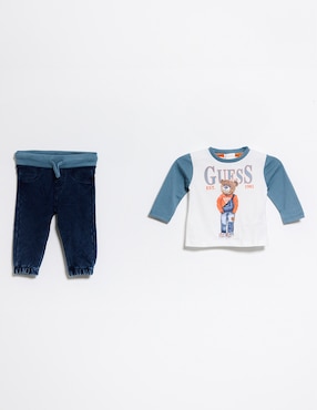 Conjunto GUESS De Algodón Para Bebé Niño 2 Piezas