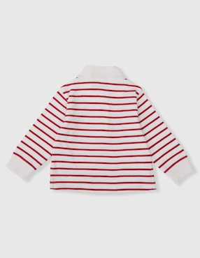 Playera tipo polo Mon Caramel de algodón para bebé niño