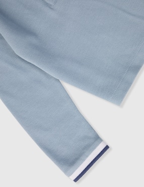 Playera tipo polo Mon Caramel de algodón para niño