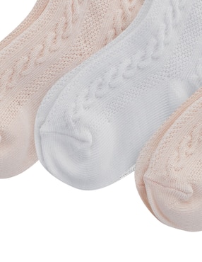 Set calcetín Polo Ralph Lauren de algodón para bebé niña 3 pares