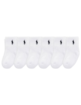 Set de calcetín Polo Ralph Lauren de algodón para bebé niño 6 pares