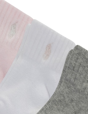 Set de calcetín Polo Ralph Lauren de algodón para bebé niña 6 pares