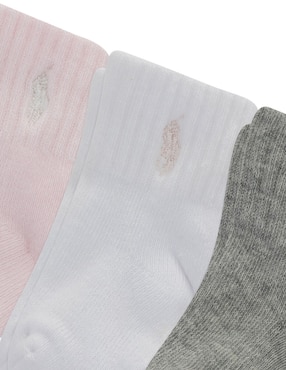 Set de calcetín Polo Ralph Lauren de algodón para bebé niña 6 pares