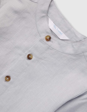Camisa casual Mon Caramel Collection de algodón manga larga para niño