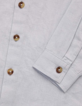 Camisa casual Mon Caramel Collection de algodón manga larga para niño