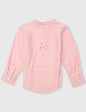 Camisa casual Mon Caramel Collection de algodón manga larga para niño