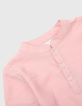 Camisa casual Mon Caramel Collection de algodón manga larga para niño