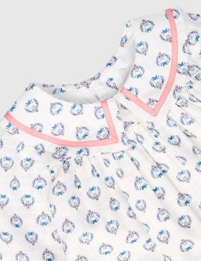 Vestido Mon Caramel Collection manga volantes para bebé niña