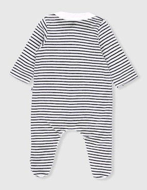 Mameluco Petit Bateau de algodón para bebé