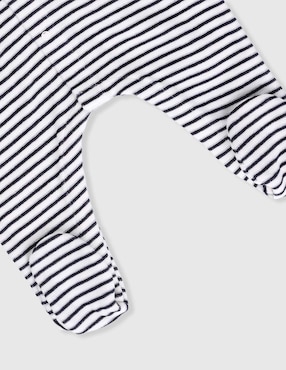 Mameluco Petit Bateau de algodón para bebé