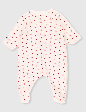Mameluco Petit Bateau de algodón para bebé