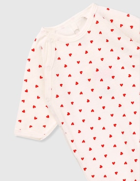 Mameluco Petit Bateau de algodón para bebé