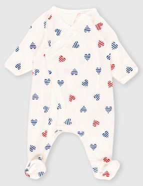 Mameluco Petit Bateau de algodón infantil