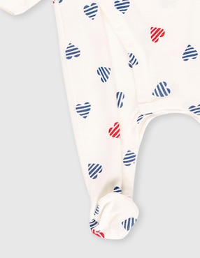 Mameluco Petit Bateau de algodón infantil