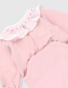 Mameluco Petit Bateau de algodón para bebé