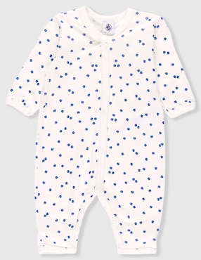 Mameluco Petit Bateau de algodón para bebé