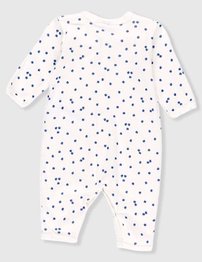 Mameluco Petit Bateau de algodón para bebé