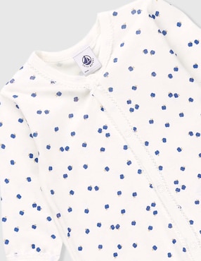 Mameluco Petit Bateau de algodón para bebé