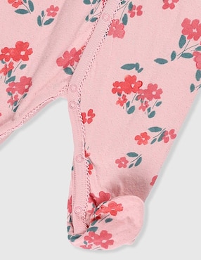 Mameluco Petit Bateau de algodón para bebé niña