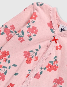 Mameluco Petit Bateau de algodón para bebé niña