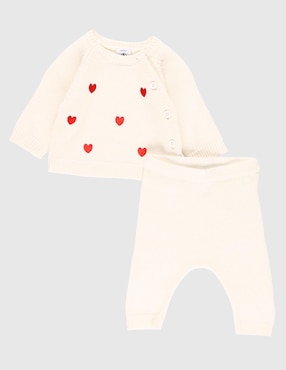 Conjunto Petit Bateau de algodón para bebé niña