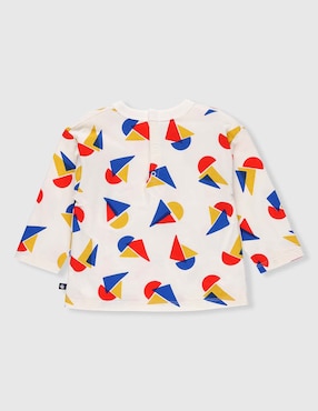 Playera Petit Bateau manga larga para bebé niño